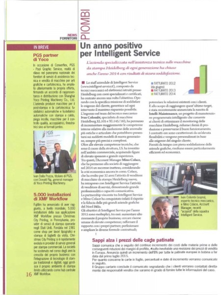 Un anno positivo per Intelligent Service